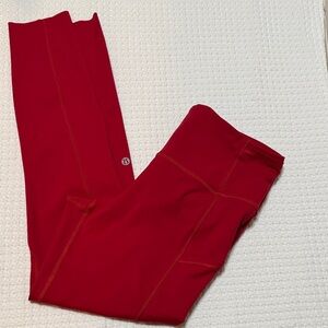 Lululemon Red Leggings size 8